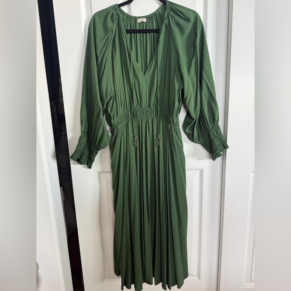 Khush forest green maxi dress